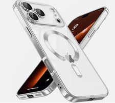For iPhone 17 16 15 14 13 Pro Max Clear Magsafe Shockproof Plating Case Cover
