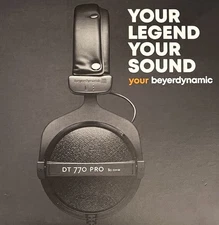 Studio Headphones Beyerdynamic DT 770 Pro 80 ohm Closed-back Recording/Mixing