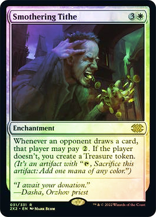 MTG FOIL Smothering Tithe  - Double Masters 2022 #031