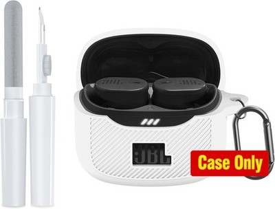 Protective Earbuds Case Cover in Soft Silicone for JBL Tune Buds 2 with Carabine