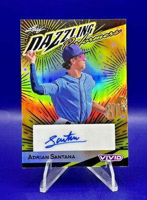 2023 Leaf Vivid Adrian Santana Auto Dazzling Performers Black Prismatic 4/5