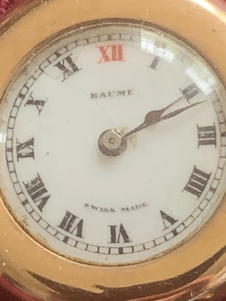 Antique Baume 9ct rose gold ladies 15 jewel watch. Pre-owned used - image 2 of 4