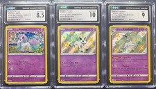 SEQUENTIAL CGC 10 GALARIAN PONYTA SV047 CGC 8.5 SWSH013 CGC 9 RAPIDASH POKEMON