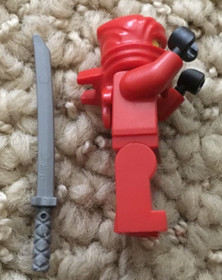 Retired LEGO NINJAGO Kai Minifigure From Set 2258 with his weapon