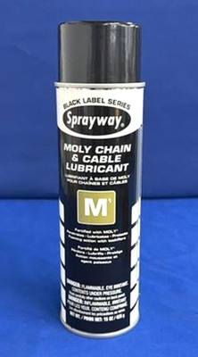 Sprayway SW291 M1 Moly Chain & Wire Cable Lubricant 15 oz Aerosol Can NEW