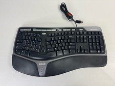 Microsoft Natural Ergonomic Keyboard 4000 v1.0 KU-0462 USB Wired W/ Front Riser