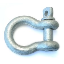 7/16" Galvanized Steel Screw Pin Anchor Shackle 1 pcs.