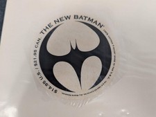 Vintage 1993 DC Comics The New Batman Round Sticker Decal Unused