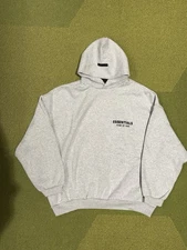 Fear Of God Essentials Fleece Hoodie Light Heather  Gray