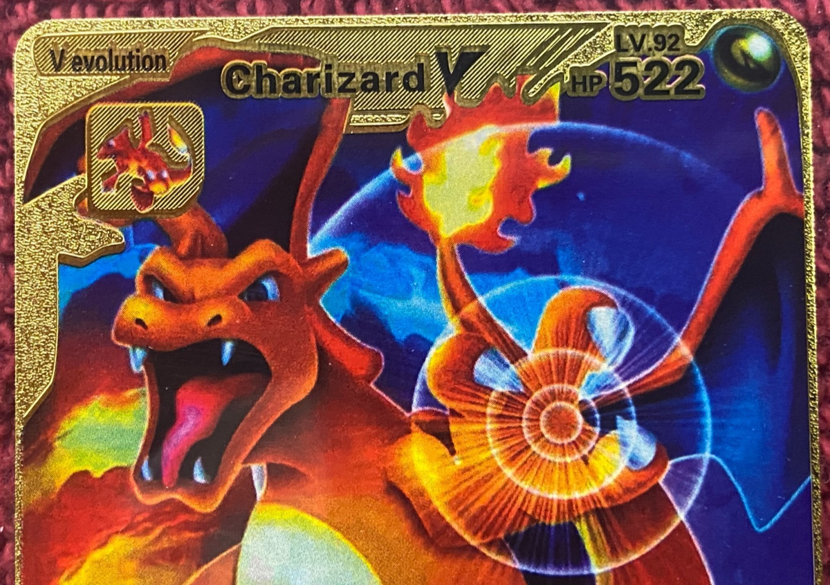 V Evolution Charizard V HP522 Interlaced Flames 522K Gold Foil