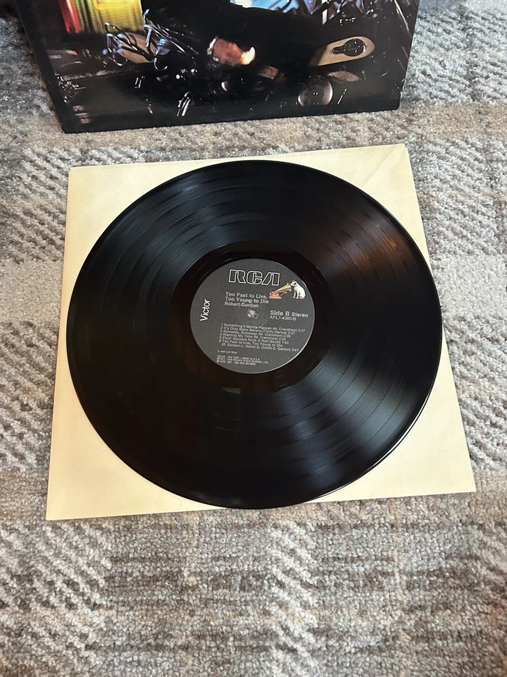 ROBERT GORDON: too fast to live, too young to die RCA 12" LP 33 RPM Foto 4 de 4