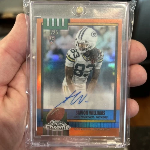 2025 Topps Chrome Savion Williams Orange Refractor (RAW)