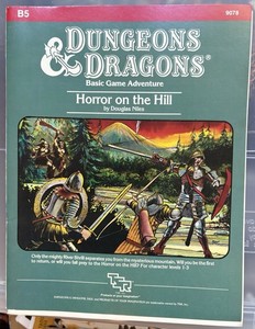 B5 HORROR ON THE HILL 1983 Dungeons & Dragons (Great Condition)