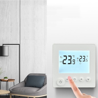 LED Display Raumthermostat für Heizung behält Programmierung Kindersicherung