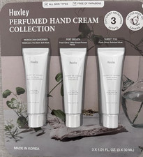 Huxley Perfumed Hand Cream Collection Gift set Made In Korea 3 x 1.01 FL. OZ