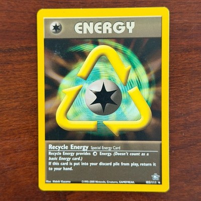 Recycle Energy 105/111 Non Holo Rare Neo Genesis Pokemon Card