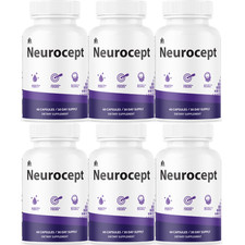 Neurocept Brain Supplement Advanced Formula Support Pills Official - 6 Bottles