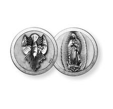 Our Lady of Guadalupe Holy Spirit Pocket Double-Sided Coin, Sold in Sets of 10
