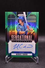 Michael Carico Auto 2025 Panini Prizm Sensational Signatures Green Prizm Cubs