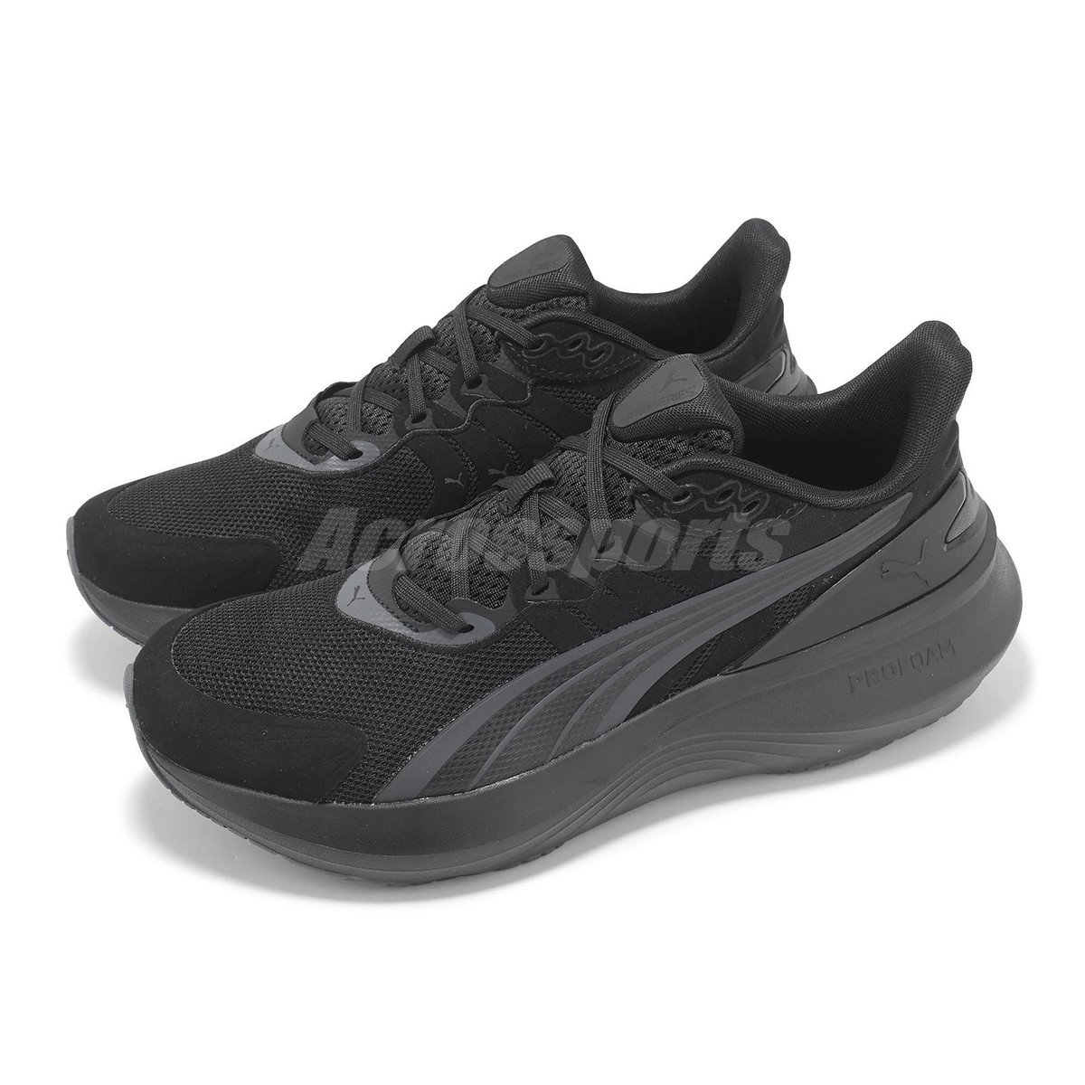 Puma Pulse PRO Black Slate Gray Men Unisex Road Running Jogging