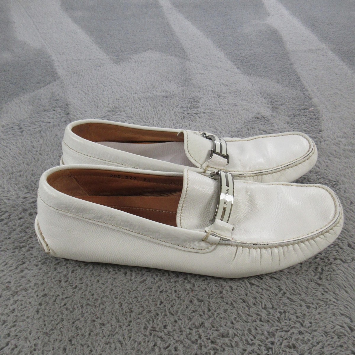 Prada Men\'s White Loafers Prada Men main image 4