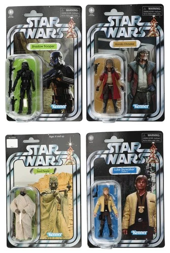 Lot of (4) 2006-20 Kenner Star Wars Sealed Shadow Trooper/Skywalker/Sand People