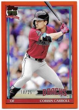 2026 Topps Series 1 - 1991 Retro Orange /25  Corbin Carroll Diamondbacks #T91-58