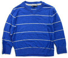 New With Tags Gap Kids Boys Preppy Striped V-Neck Sweater sz 12