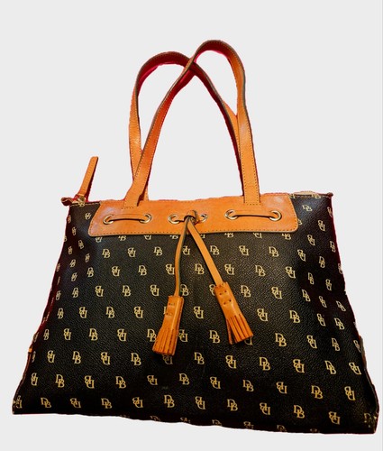 Dooney & Bourke Canvas Handbag/Purse- DB Logo Print