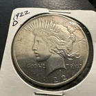 1922 D Peace Silver Dollar $1 90% Silver Business Strike Denver
