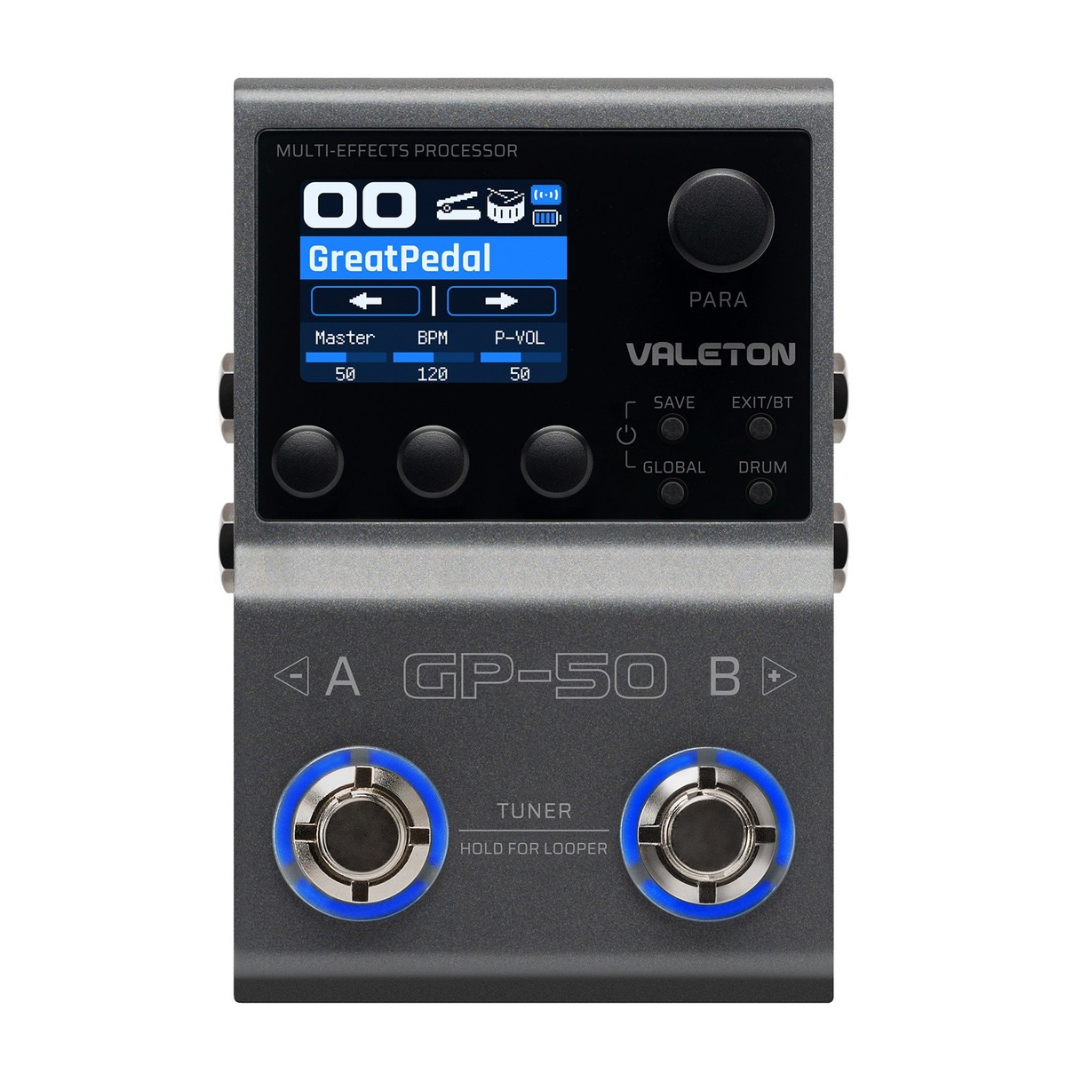 ★VALETON GP-50 マルチエフェクター／used美品 Valeton GP-50 Multi-Effects Processor | NAM & IR Loader for Guitar