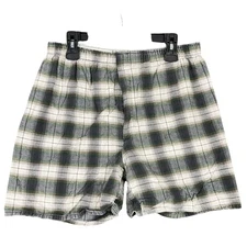Jake & Co Mens Boxer Plaid Shorts XL Lounge Elastic Waist Vintage made in USA