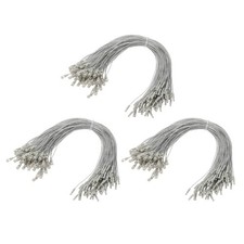 300 Pcs Christmas Ornament Hooks Gift Tag Hanger with Snap Lock, Silver