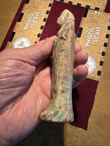 AUTHENTIC GRAND TOUR EGYPTIAN USHABTI - 1800-1900AD - LESS RARE AND FINE INDEED - Picture 4 of 8