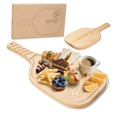 Pickleball Charcuterie & Cutting Board,Pickleball Gift,17" x 8.5" x 0.75" 