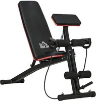 HOMCOM Foldable Weight Bench, Strength Training Sit Up Bench, Incline Decline B