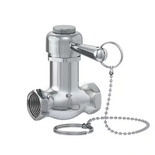 1/2 In. X 1/2 In. Brass Self-Closing Shower Valve with 7 In. Pull Chain - Picture 8 of 12