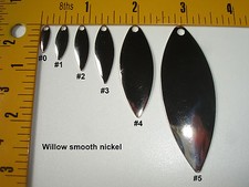 Willow blades hammered, smooth, nickel or pol...