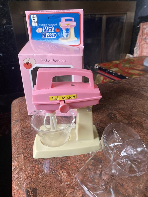Friction Powered Mini Mixer, Safe & Ideal for Little Cooks, High Speed Toy