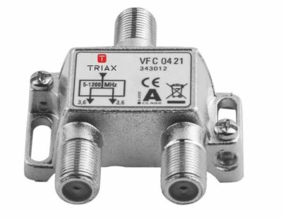 TRIA Verteiler VFC 0421 1,2GHz 2fach 3,7dB