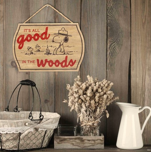 Snoopy Woodstock Peanuts / Schild Holzschild Holz Dekoration Deco braun NEU USA - Bild 5 von 18