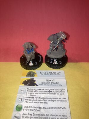 Heroclix - Grey Gargoyle #046 & Mokk #023