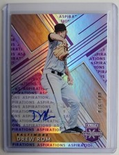 2019 Panini Elite Extra Edition Aspirations Drew Rom Autograph RC Auto 076/100