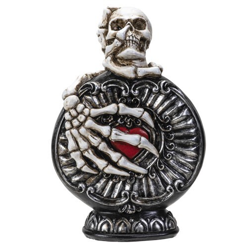 Skull Topper Love Potion Bottle Gothic Decorative Figurine For Home