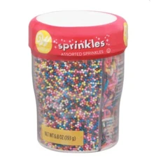 Wilton 3 Mix Sprinkles Assortment Baking Supplies Nonpareils, Jimmys, Confetti