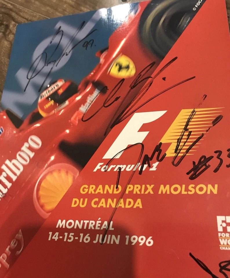 GRAND PRIX Canada 1996 Program F1 - signed Moore, Bourbonnais, Empringham, .. - Image 2 of 4