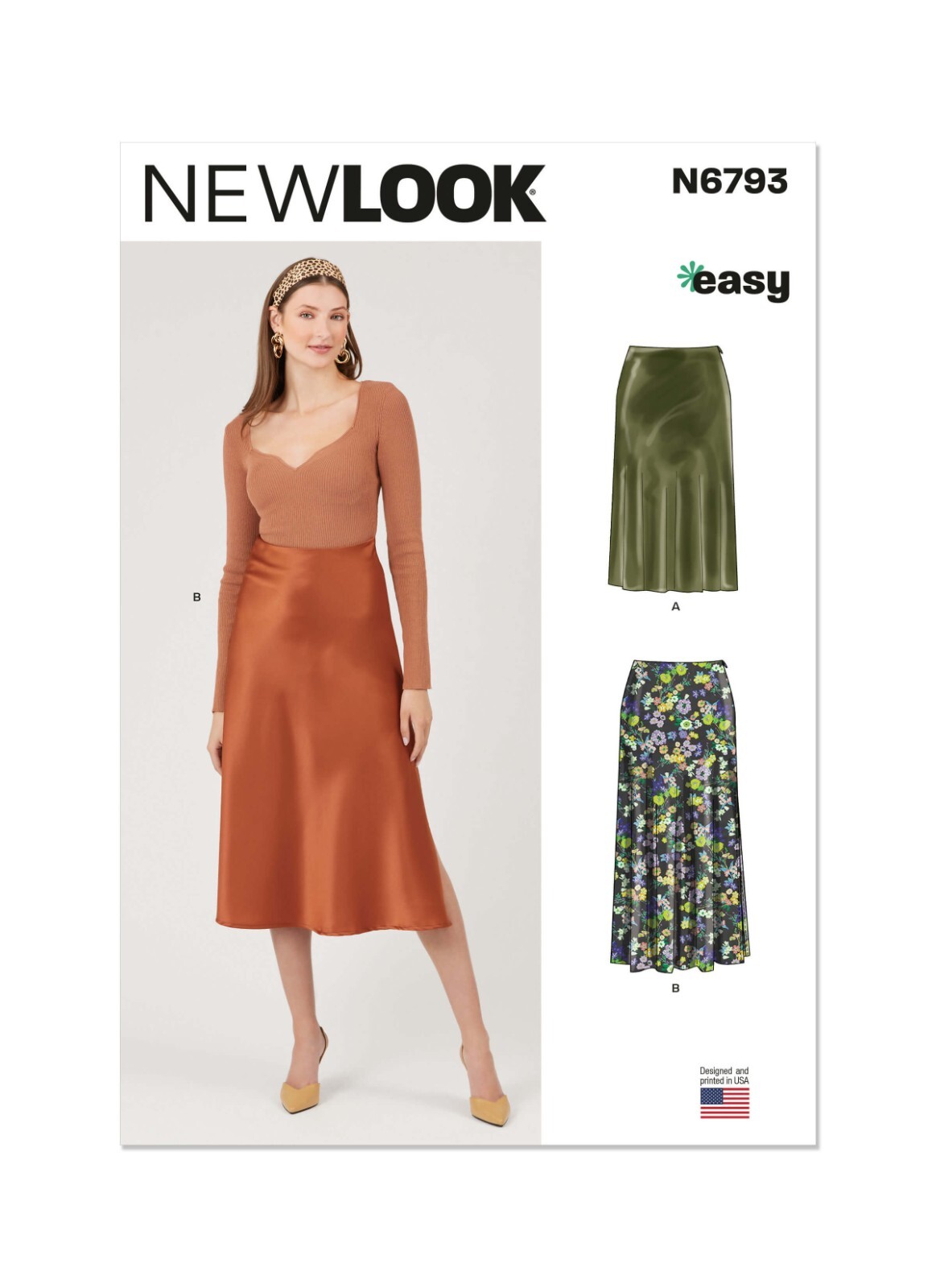 New Look Easy SEWING PATTERN N6793 Misses Skirt In 2 Lengths Sizes 6-18 Free P&P