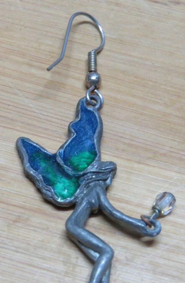 Pendiente de hada susurrante gótico piedra cristal hadas uno Foto 3 de 4