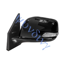 >Side Mirror 2013-2021 For Toyota Land Cruiser Black Left Heated+Power Fold
