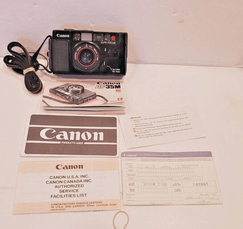 Canon AF35M Autoboy 35mm Point & Shoot Film Camera JAPAN For